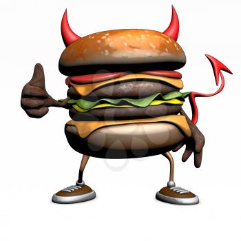 Hamburger - 3D Illustration