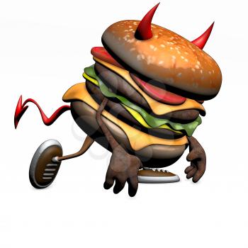 Hamburger - 3D Illustration