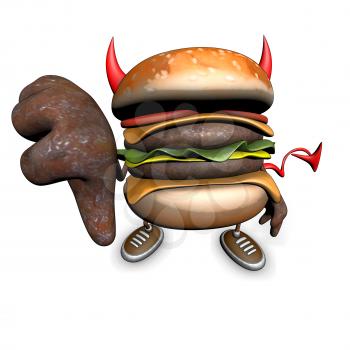 Hamburger - 3D Illustration