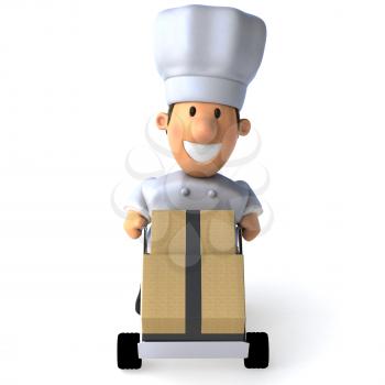 Fun chef - 3D Illustration