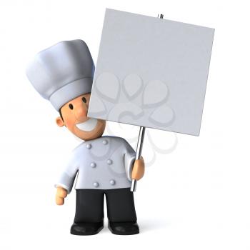 Fun chef - 3D Illustration