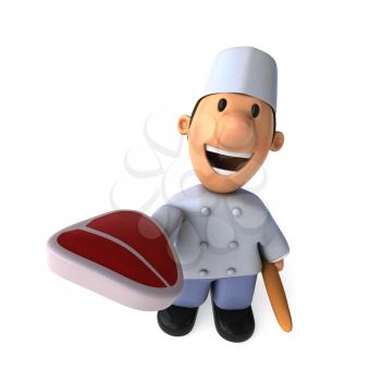 Fun baker - 3D Illustration