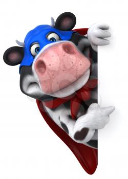 Super cow - 3D Illustration