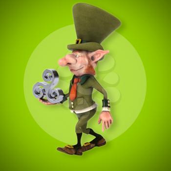 Fun leprechaun - 3D Illustration