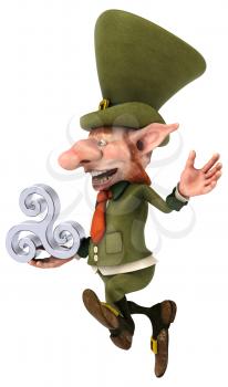 Fun leprechaun - 3D Illustration