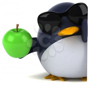 Fun penguin - 3D Illustration