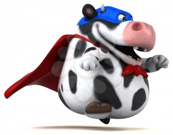 Super cow - 3D Illustration