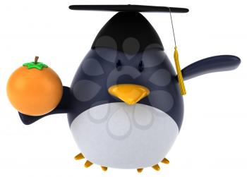 Fun penguin - 3D Illustration