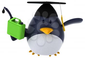 Fun penguin - 3D Illustration