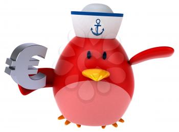 Red bird - 3D Illustration