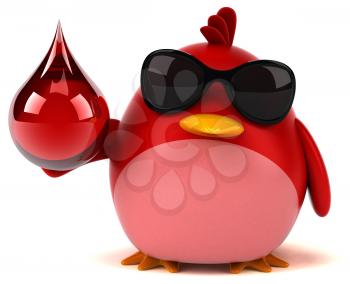 Red bird - 3D Illustration