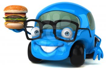 Fun car - 3D Illustration