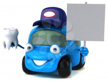 Fun car - 3D Illustration