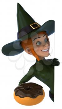 Sexy witch - 3D Illustration