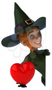 Sexy witch - 3D Illustration