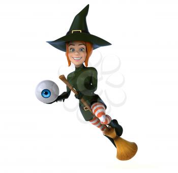 Sexy witch - 3D Illustration