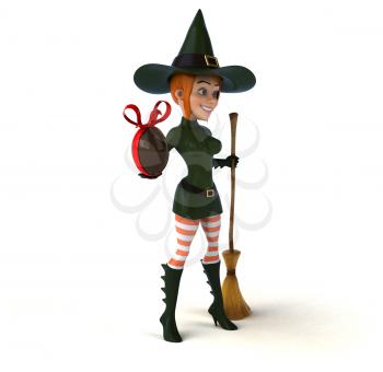 Sexy witch - 3D Illustration