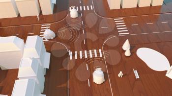 Self-driving cars - 3D Animation