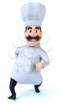 Royalty Free 3d Clipart Image of a Chef