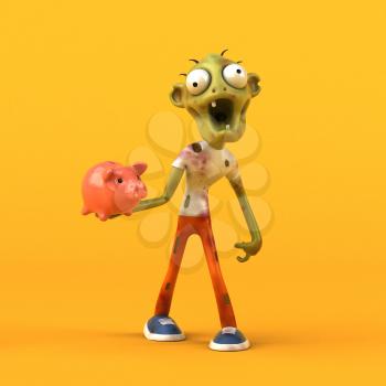 Fun zombie - 3D Illustration