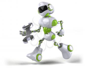 Green robot - 3D Illustration