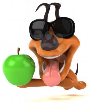 Fun dog - 3D Illustration