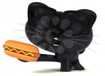 Fun cat - 3D Illustration