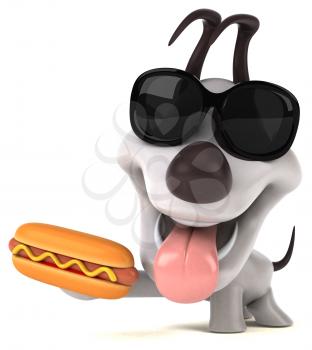 Fun dog - 3D Illustration