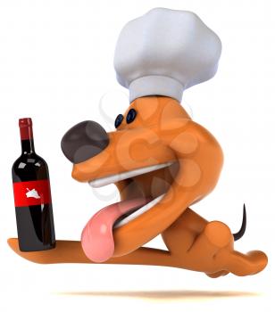 Fun dog - 3D Illustration