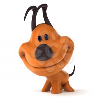 Fun dog - 3D Illustration