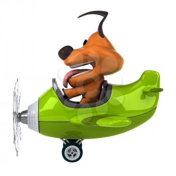 Fun dog - 3D Illustration