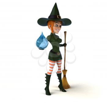 Sexy witch - 3D Illustration