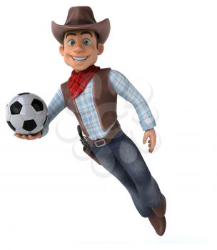 Fun Cowboy - 3D Illustration