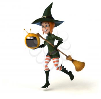 Sexy witch - 3D Illustration