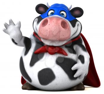 Super cow - 3D Illustration