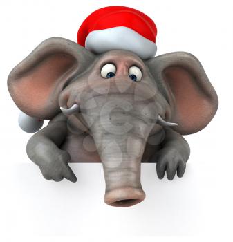 Fun elephant - 3D Illustration