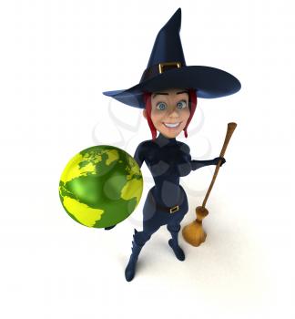 Sexy witch - 3D Illustration