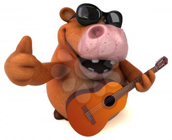 Fun cow - 3D Illustration