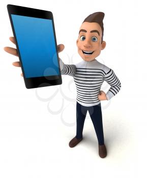 Fun 3D cartoon casual character 