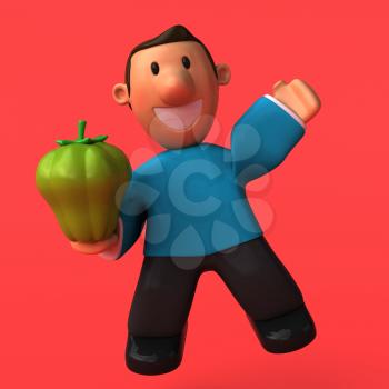 Cartoon character - 3D Illustration