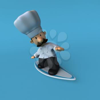 Fun chef - 3D Illustration