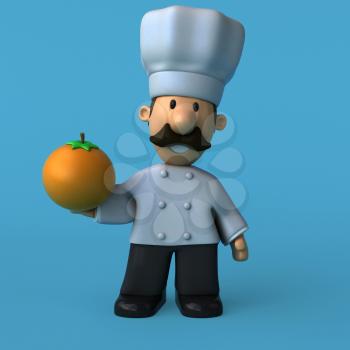 Fun chef - 3D Illustration