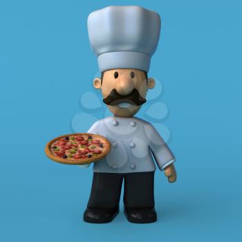 Fun chef - 3D Illustration