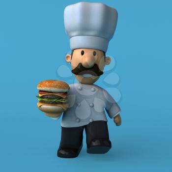 Fun chef - 3D Illustration