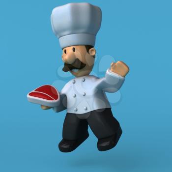 Fun chef - 3D Illustration