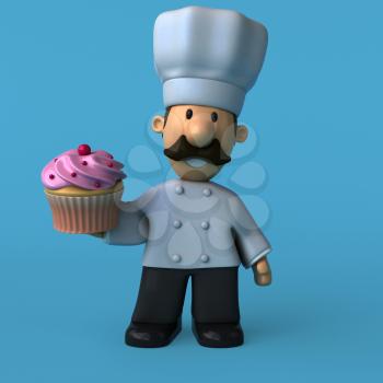 Fun chef - 3D Illustration