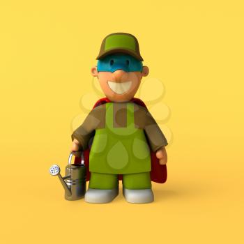 Gardener - 3D Illustration