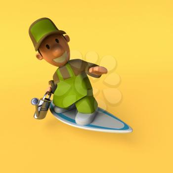 Gardener - 3D Illustration