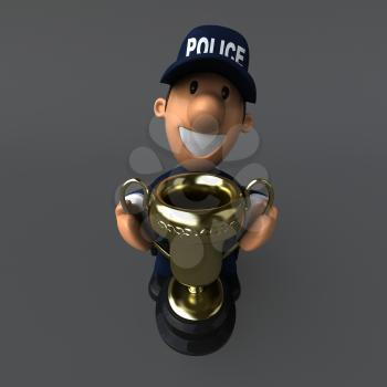 Police - 3D Illustration