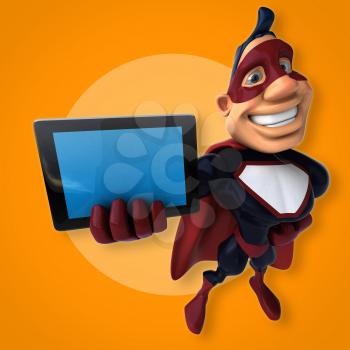 Fun superhero - 3D Illustration